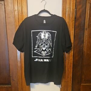 Star Wars Black Short Sleeve Tee with Darth Vader Design